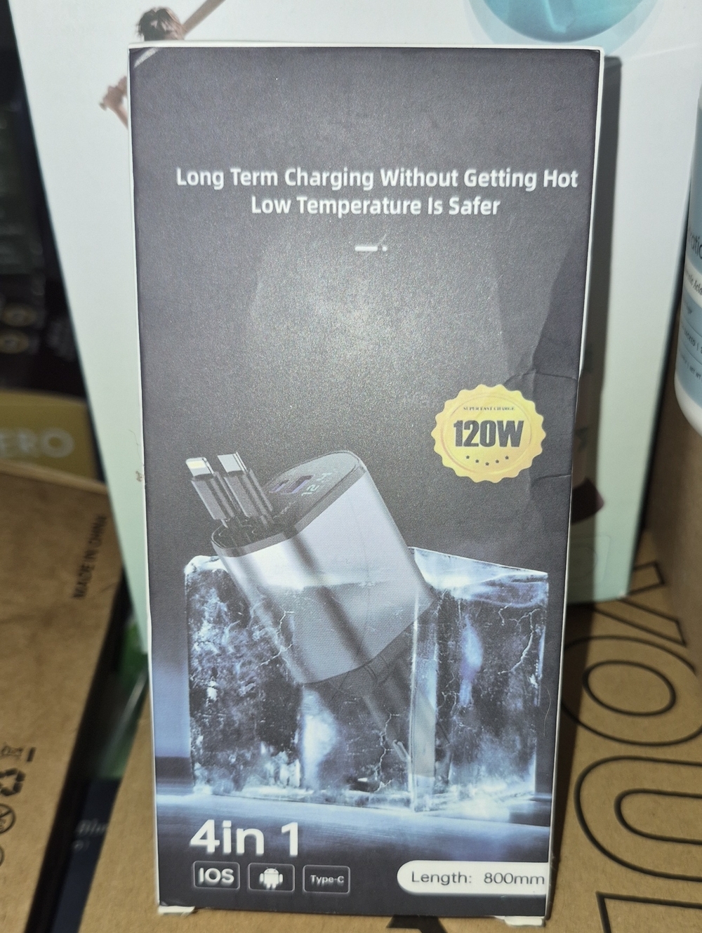 120W 4-in-1 Multi-Connector Fast Charging Cable - Nwt Car Charge